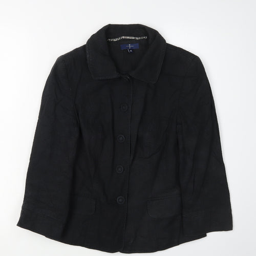 Jasper Conran Women's Black Classic Blazer Jacket Size 10