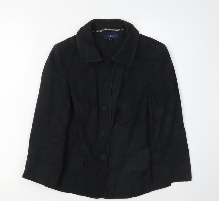 Jasper Conran Women's Black Classic Blazer Jacket Size 10