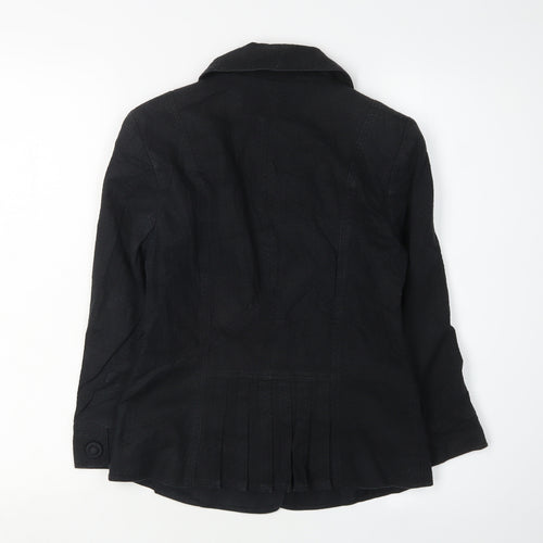 Jasper Conran Women's Black Classic Blazer Jacket Size 10