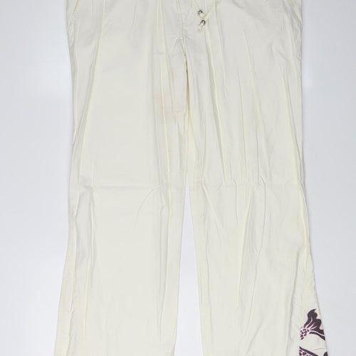 Puma Women's White Trousers Size 12 Casual Style