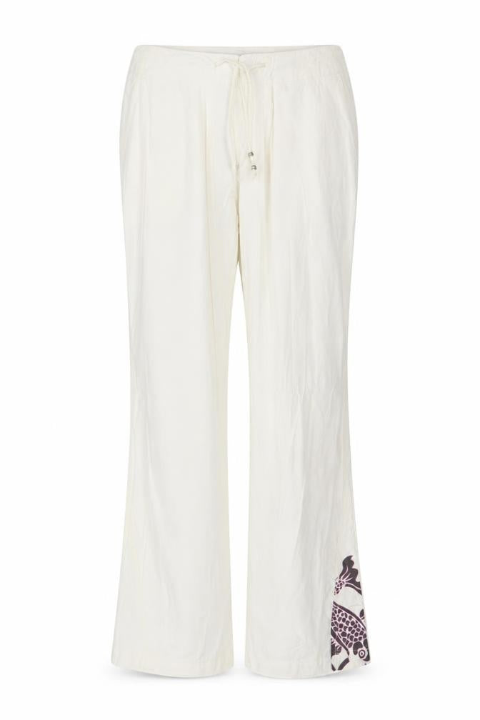 Front view of Puma Women's White Trousers, size 12, Casual Style