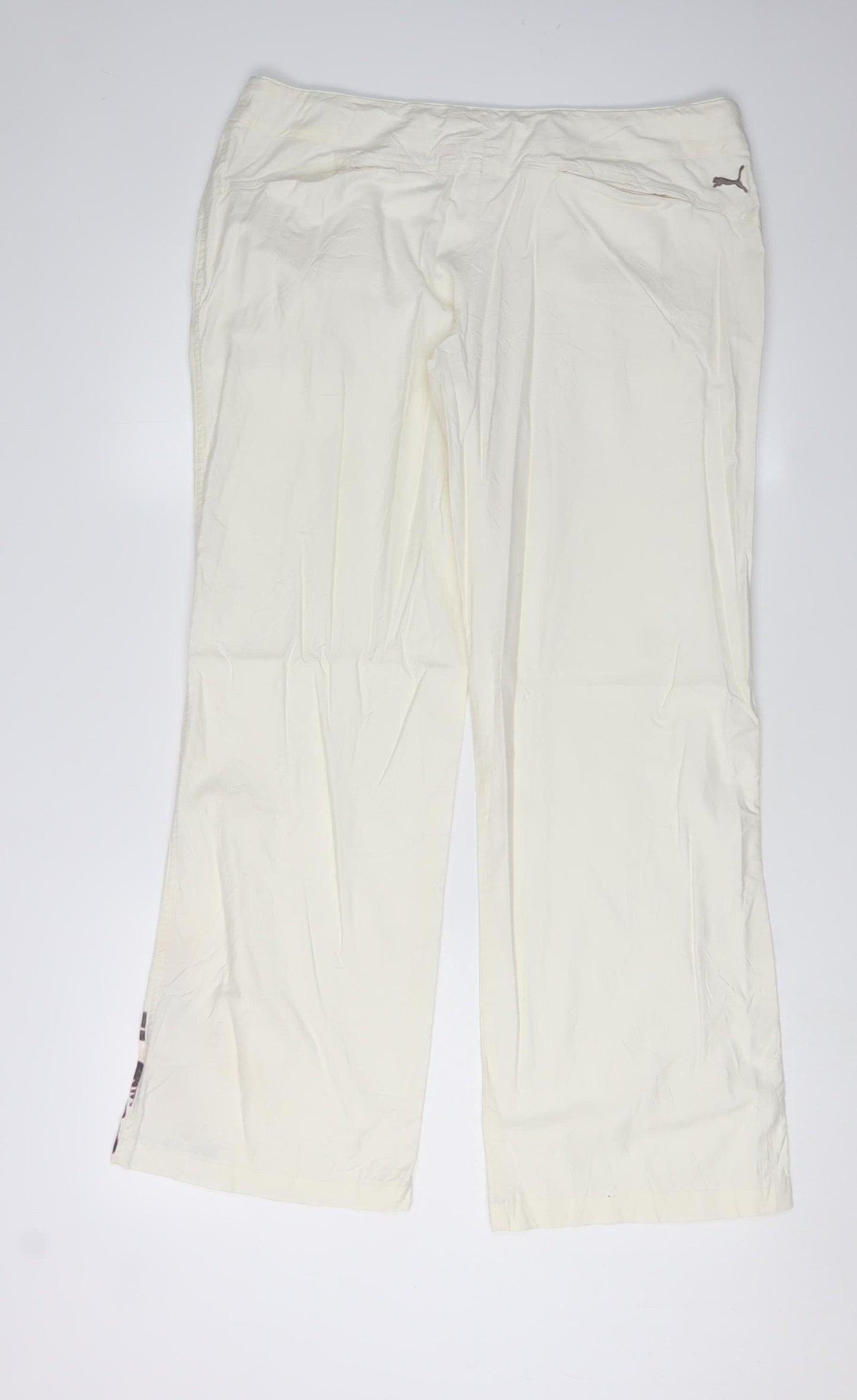 Puma Women's White Trousers Size 12 Casual Style