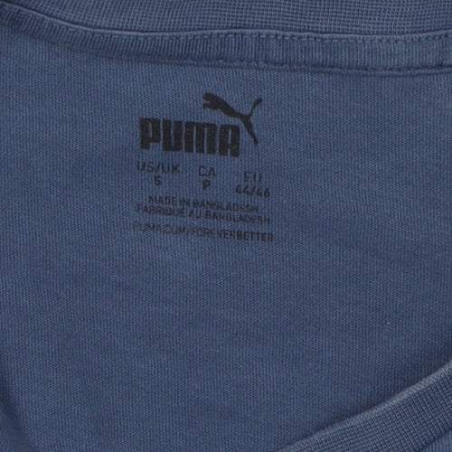 Puma Men's Blue Sports T-Shirt Small