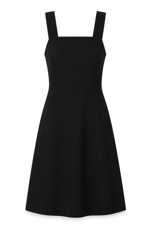 Front view of Whistles Women's Black A-Line Dress, size 6
