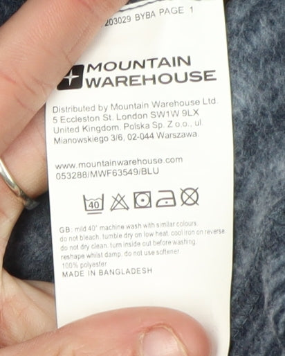 Mountain Warehouse Men's Blue 2XL Jacket Zip Casual