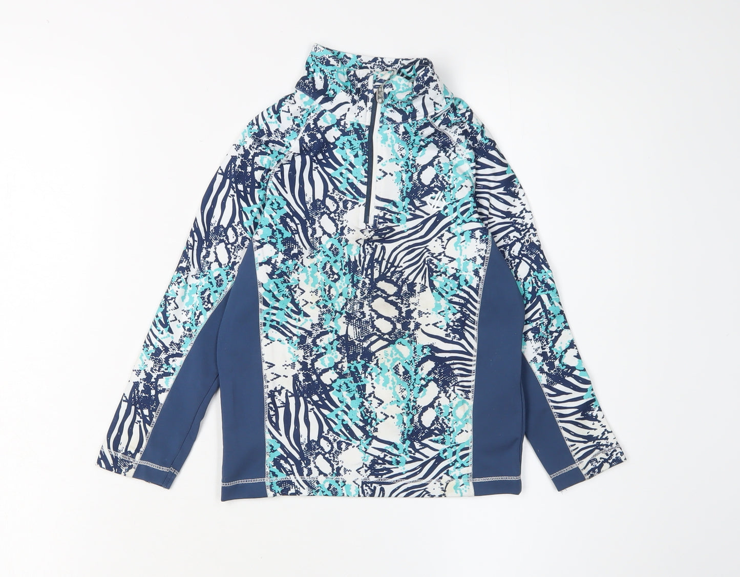 Dare 2b Boys' Blue Animal Print Rash Guard 3-4 Years