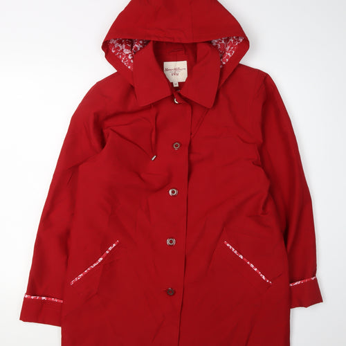 Honor Millburn Women's Red Hooded Coat Size 12