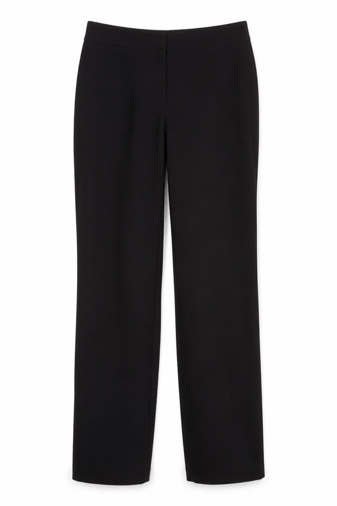 Front view of Dockers Women's Black Regular Fit Trousers, size 8