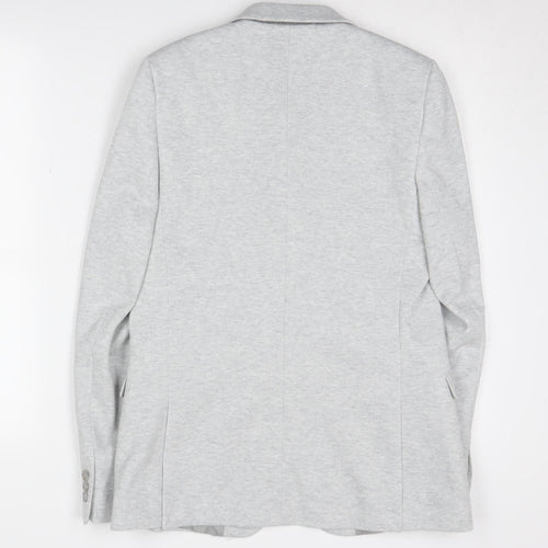 Marks and Spencer Boys Grey Blazer 14-15Y Notch Lapel