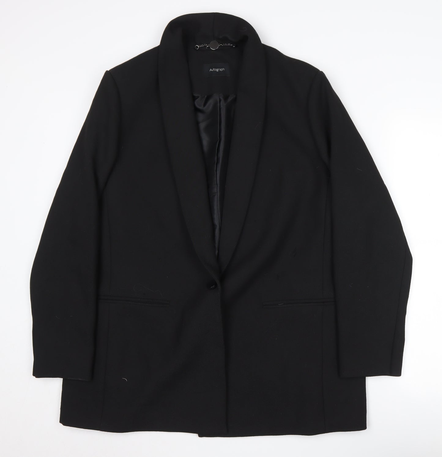 Marks and Spencer Women's Black Tuxedo Blazer Size 18