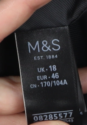 Marks and Spencer Women's Black Tuxedo Blazer Size 18