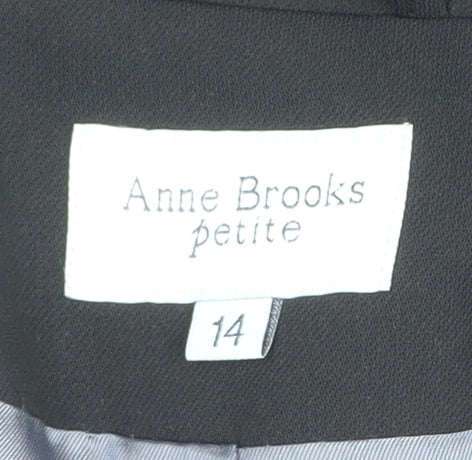 Anne Brooks Petite Women's Black Blazer, Size 14 Petite