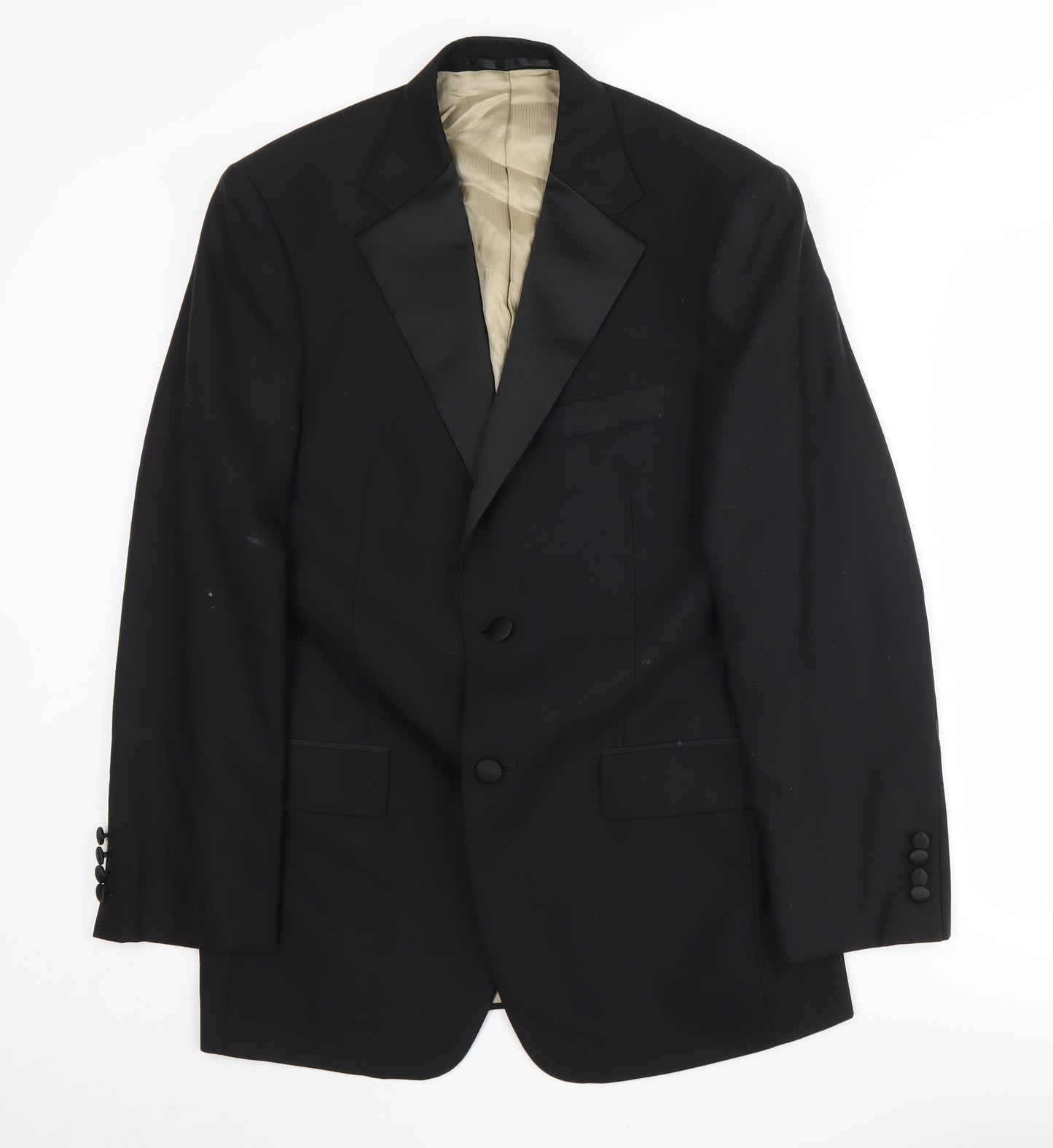 Marks and Spencer Men's Black Wool Tuxedo Blazer 38R Formal