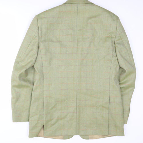 Brook Taverner Men's Green Tweed Blazer, Size 38R, Classic Style