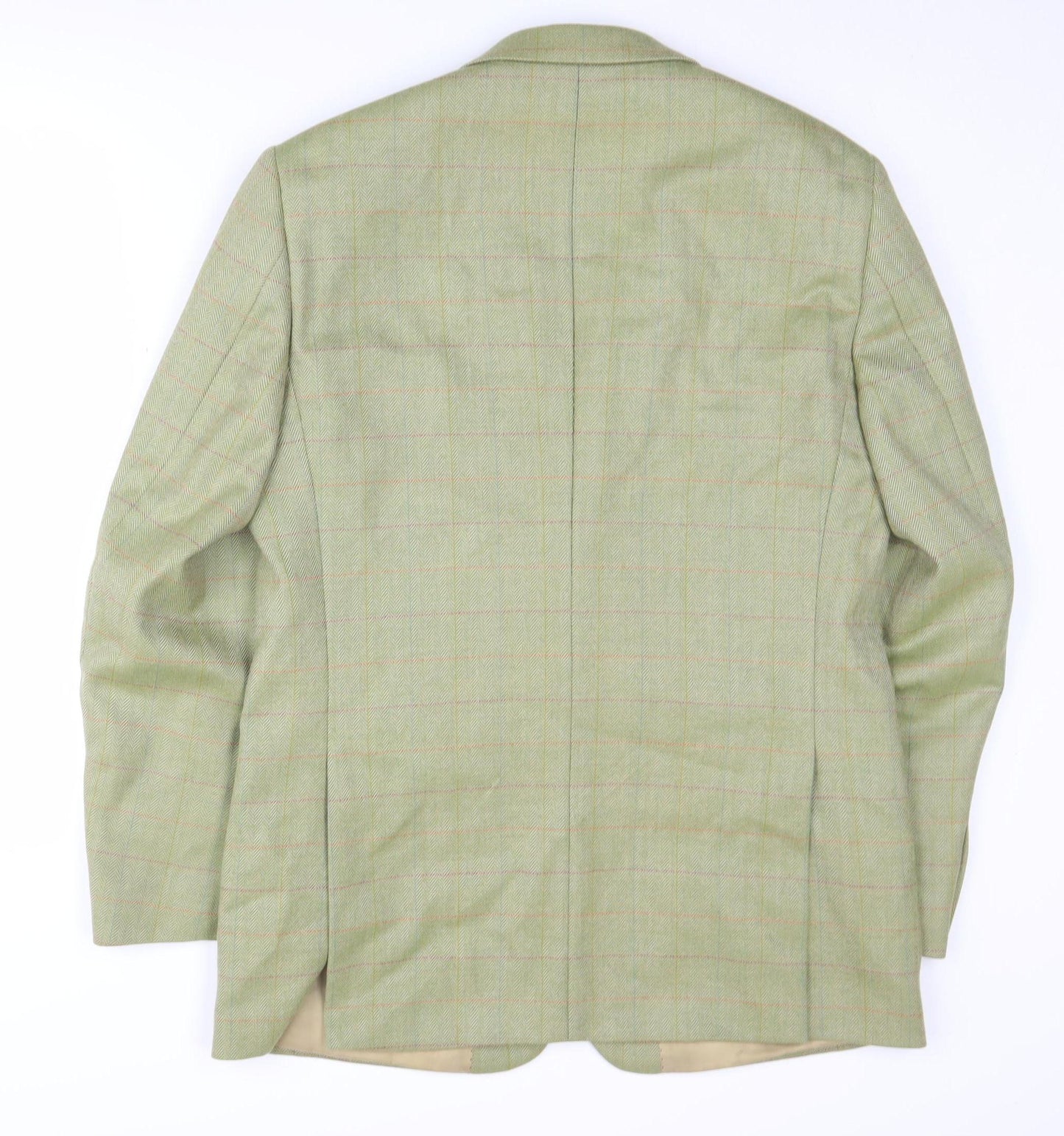 Brook Taverner Men's Green Tweed Blazer, Size 38R, Classic Style