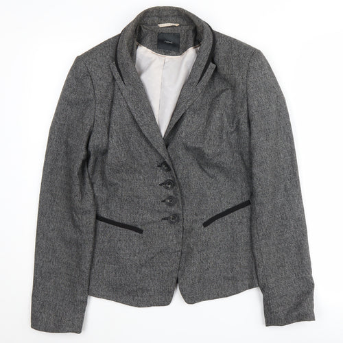 Next Women's Grey Suit Jacket Blazer Size 12