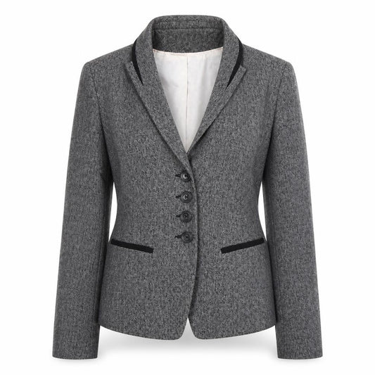 Front view of Next Women's Grey suit jacket, size 12