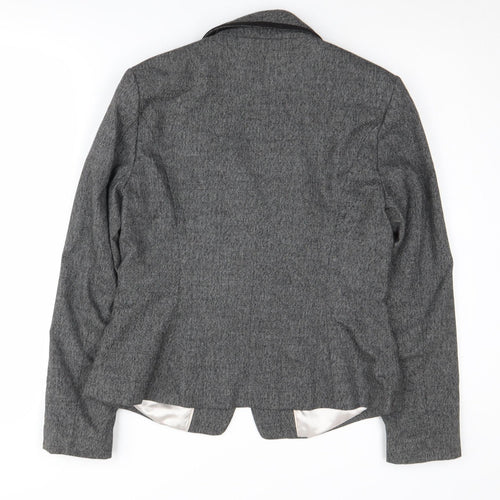 Next Women's Grey Suit Jacket Blazer Size 12