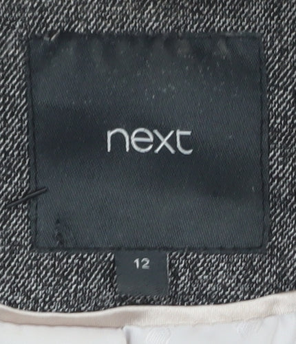 Next Women's Grey Suit Jacket Blazer Size 12