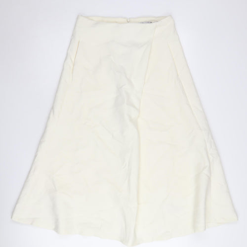 Zara Women A-Line Ivory Skirt Size M New