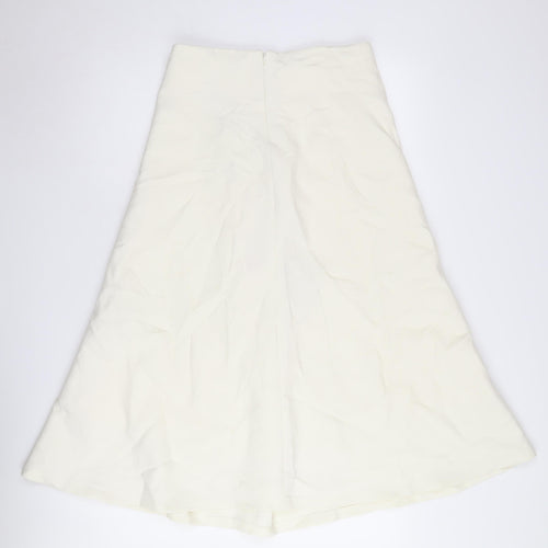 Zara Women A-Line Ivory Skirt Size M New