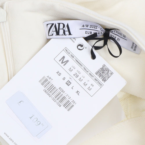 Zara Women A-Line Ivory Skirt Size M New
