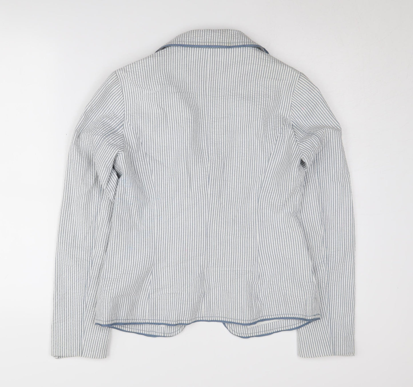 Monsoon Women's Blue Striped Blazer Jacket 10