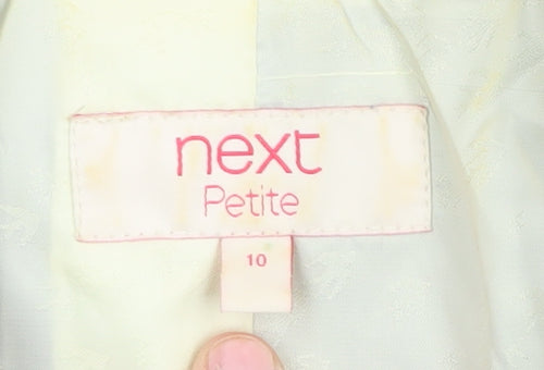 Next Grey Petite Blazer Women Size 10 Trouser Suit