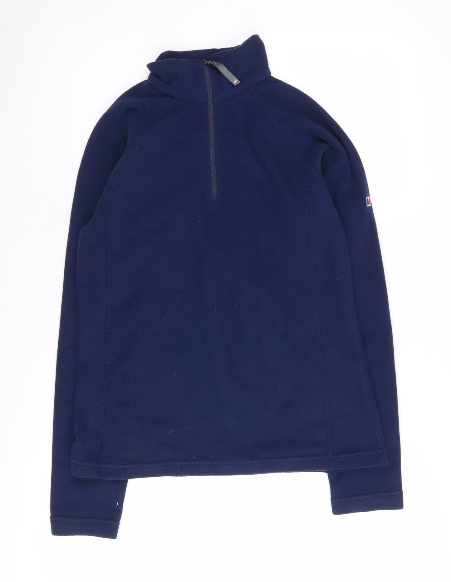 Berghaus Women's Blue Fleece Sweatshirt, Size 10, Mock Neck