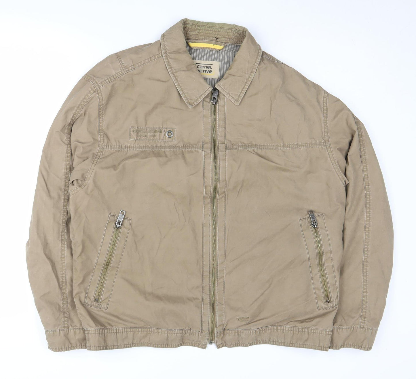 Camel Active Men's Beige Basic Jacket Size 48