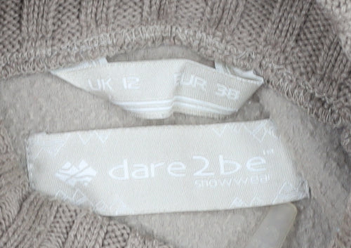 Dare2b Women's Beige Size 12 Fleece Zip Pullover Sweatshirt