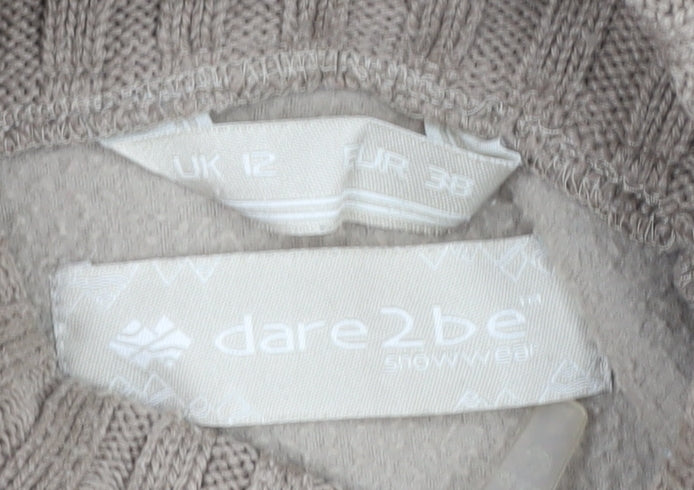 Dare2b Women's Beige Size 12 Fleece Zip Pullover Sweatshirt