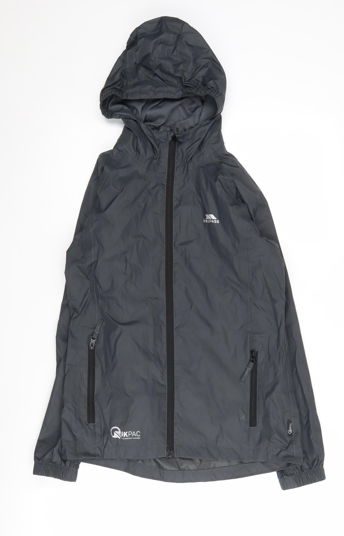 Trespass Boys Grey Windbreaker Jacket, 11 Years