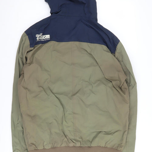 Crosshatch Men's Green Hooded Jacket L