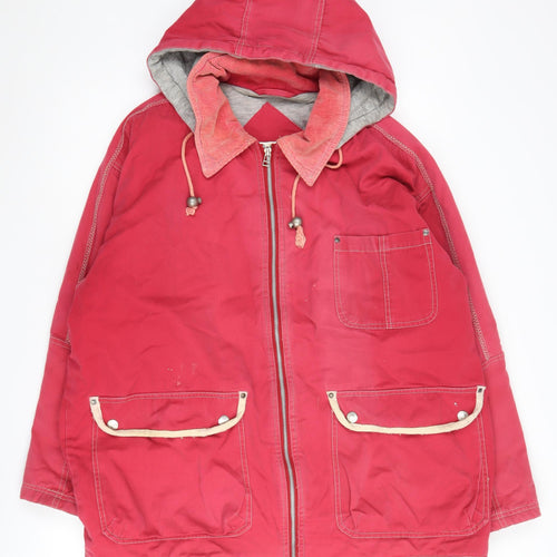Dorothy Perkins Women's Red Parka Jacket Size 12