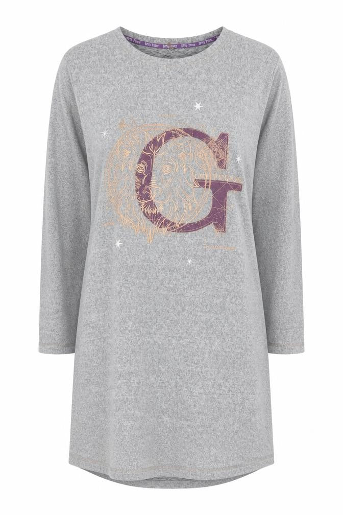 Harry Potter Women's Grey Nightshirt, Size 12-14, Movie Theme