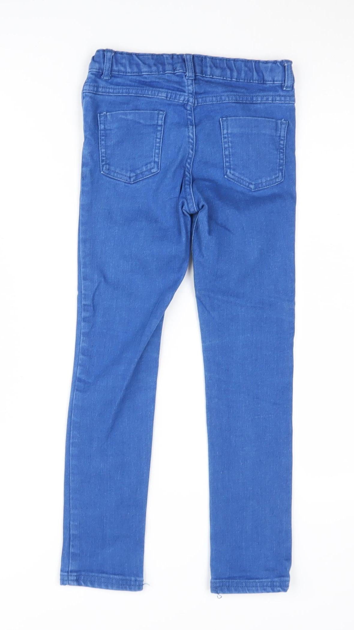 Jasper Conran Girls Blue Skinny Jeans - Size 7 Years