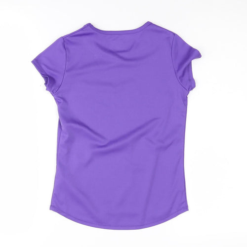 Champion Girls' Purple Graphic T-Shirt 6Yrs for Active Sports