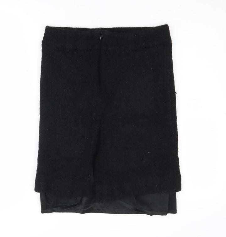 TM Lewin Black Pencil Skirt, Women's Size 10, Wool Blend