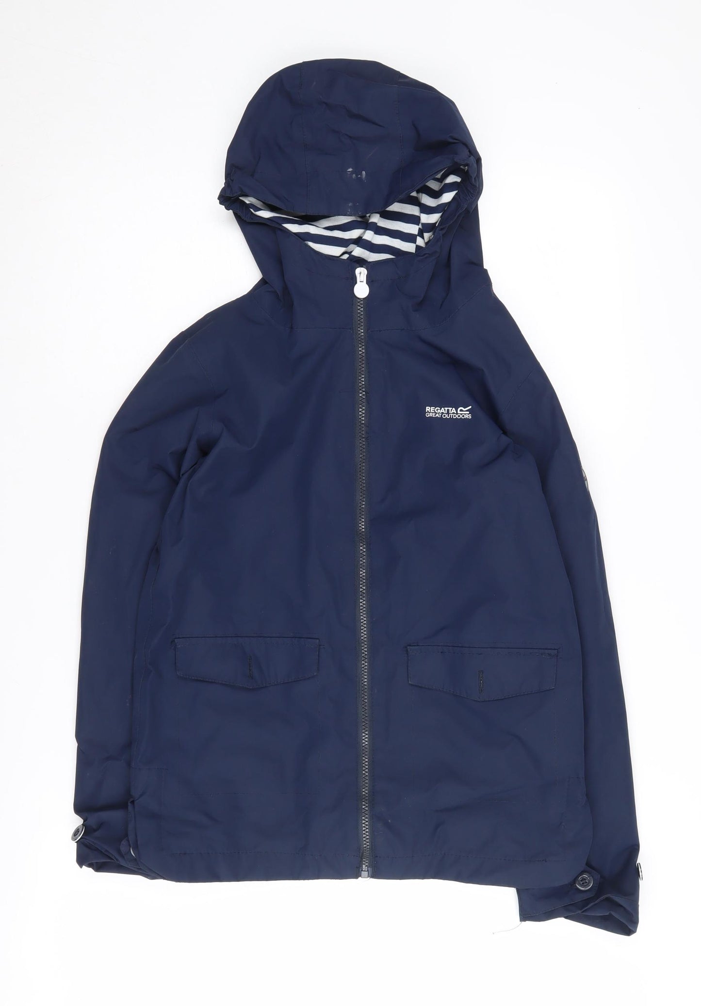 Regatta Girls Blue Rain Coat, 11-12 Years, Waterproof Outdoor