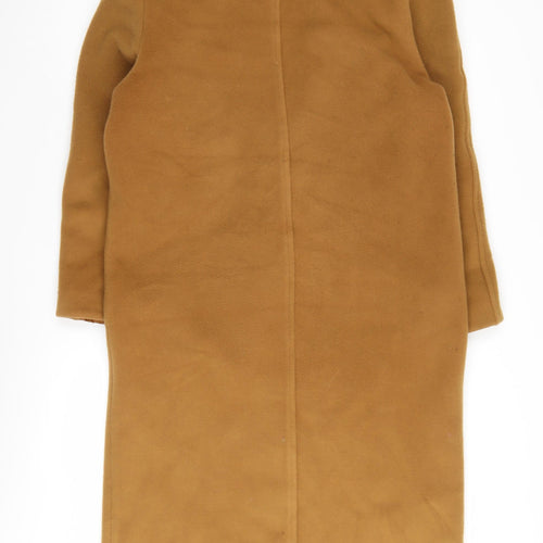 Classic Woman Brown Wool Cashmere Pea Coat Size 12