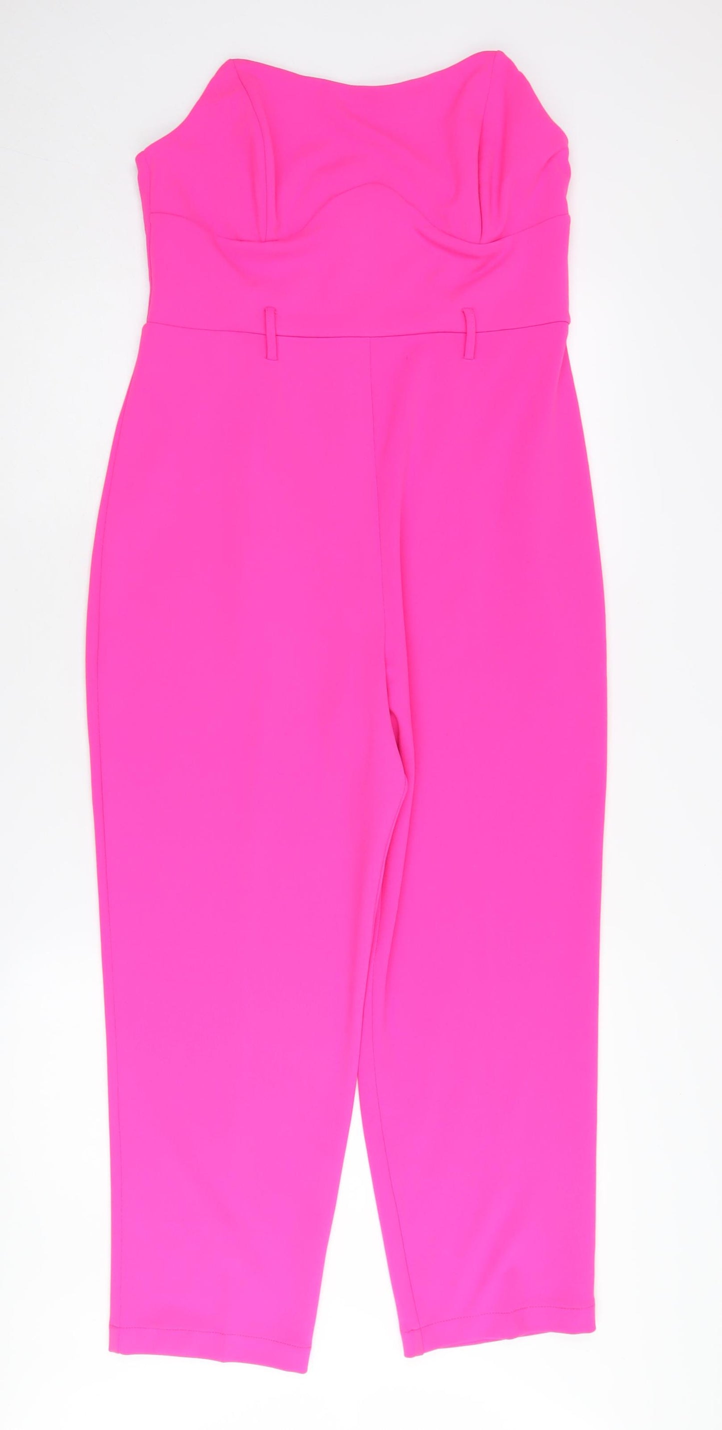 River Island Women's Pink Jumpsuit Size 14 Sleeveless