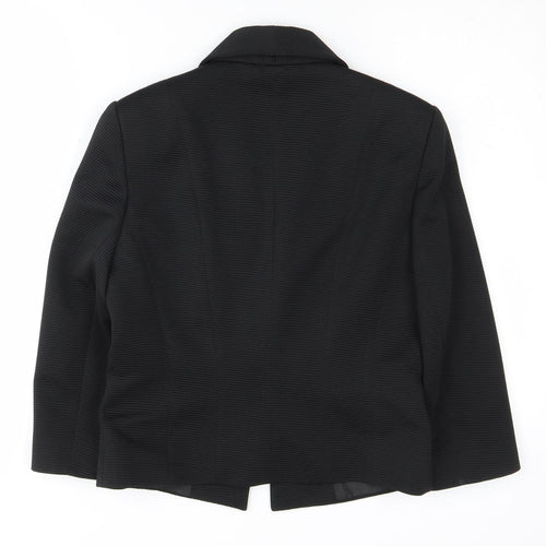 New Look Women's Black Shawl Lapel Suit Jacket Size 12