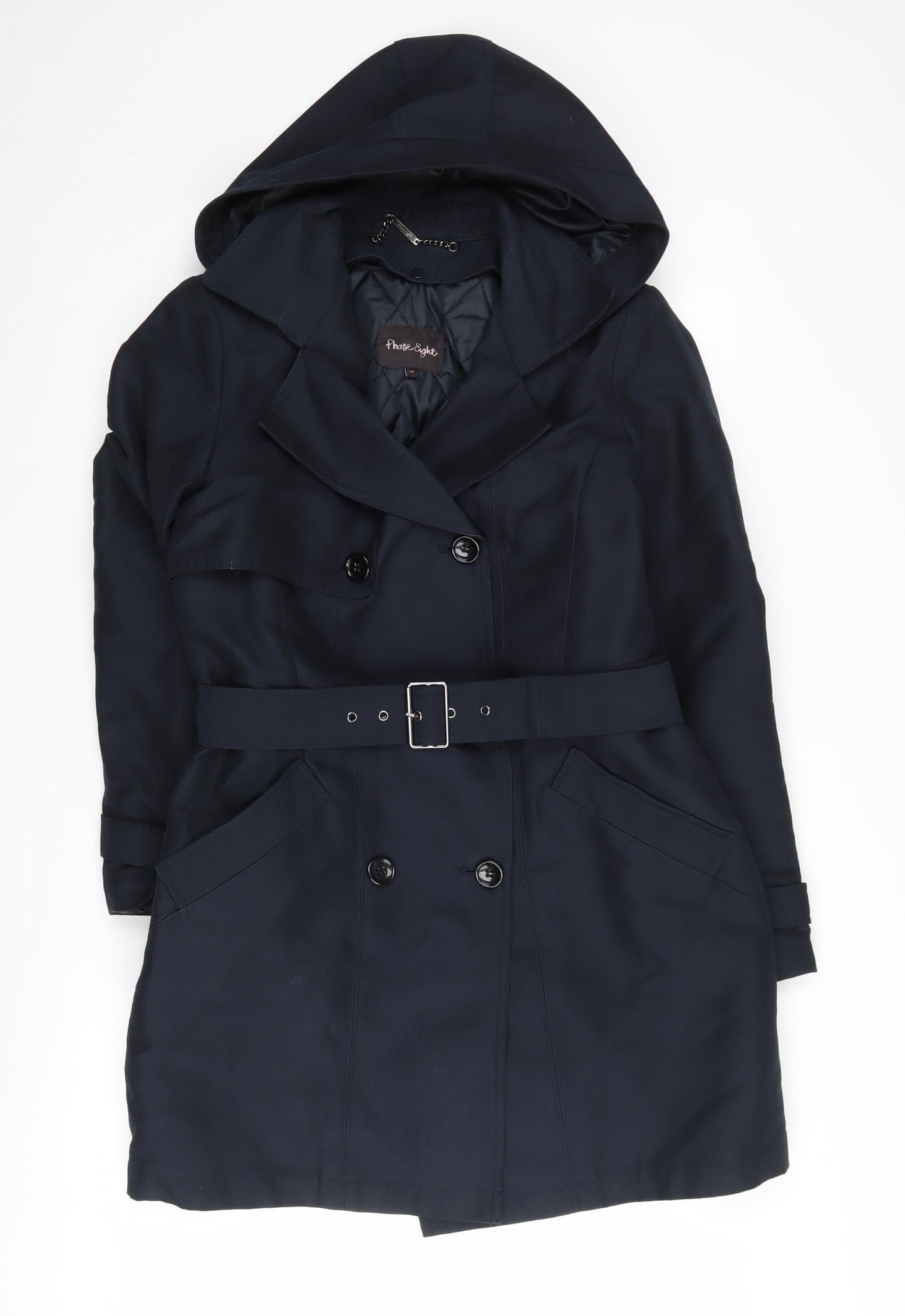 Phase Eight Women's Black Trench Coat Size 12