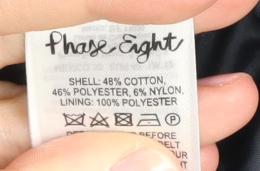 Phase Eight Women's Black Trench Coat Size 12