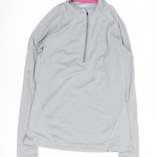 Asics Women's Grey Activewear Pullover, Size S