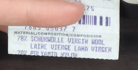 Hugo Boss Men's Brown Check Blazer, Size 42