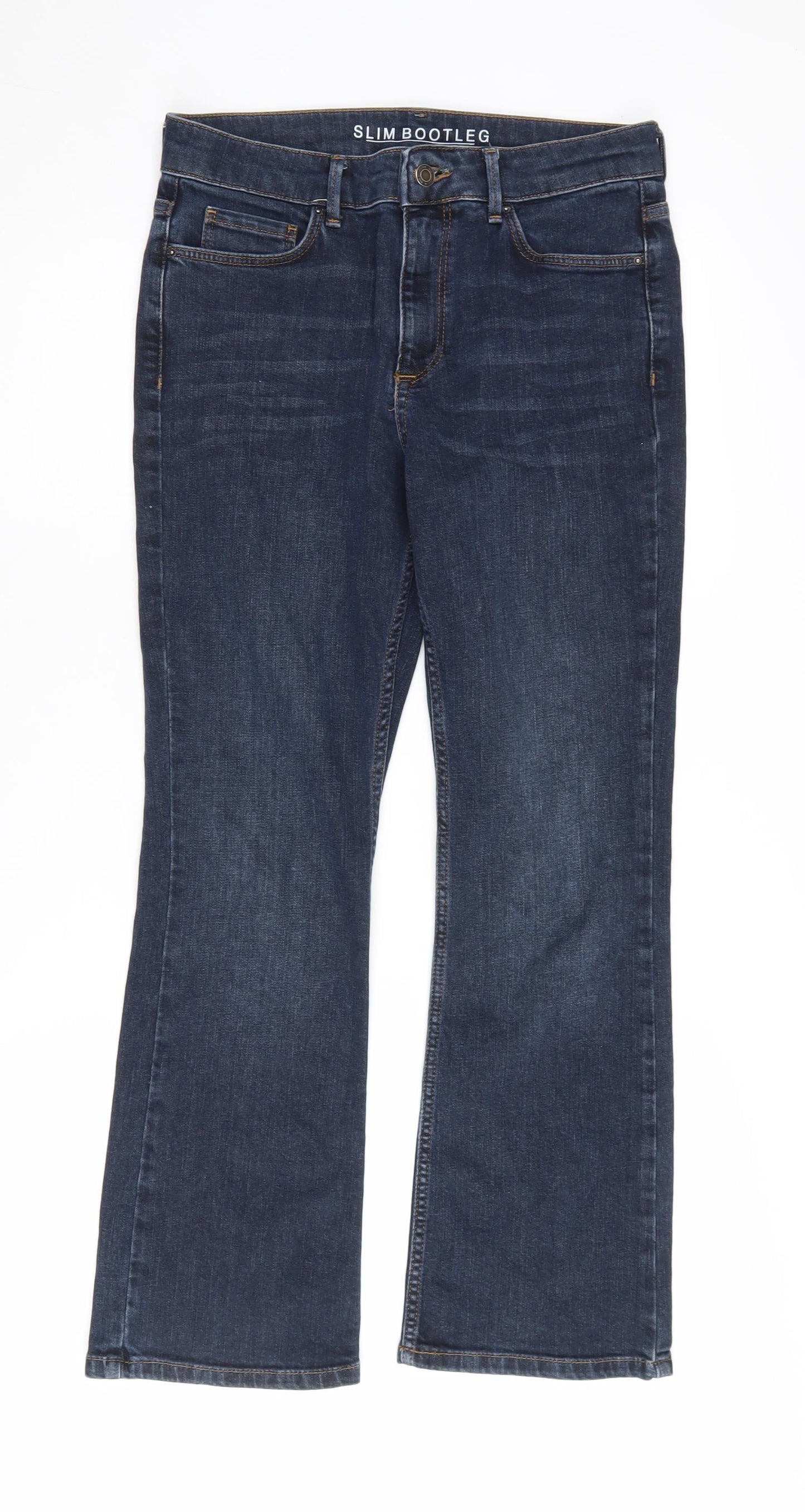 Marks and Spencer Women's Size 14 Blue Bootcut Jeans