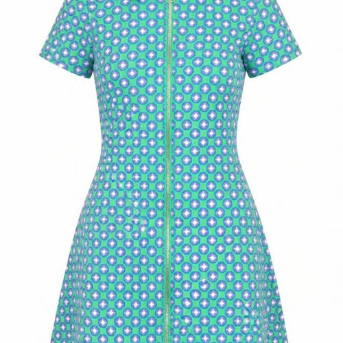 H&M Women’s Geometric Multicolour Shirt Dress Size 8