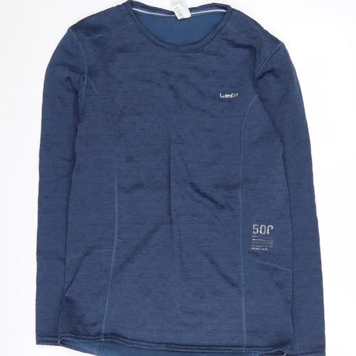 Decathlon Men's Blue Gym Long Sleeve T-Shirt, Size M